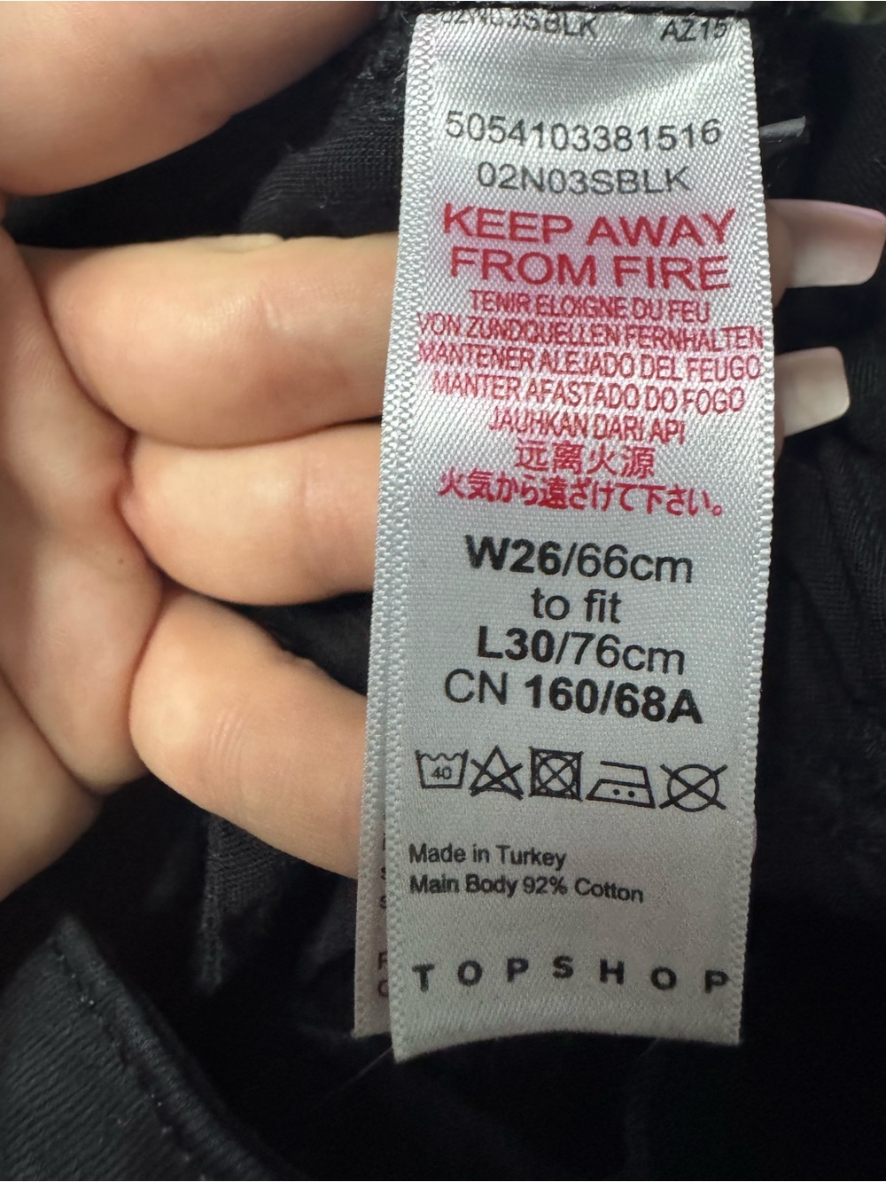 Topshop Black High-Rise Skinny Jeans